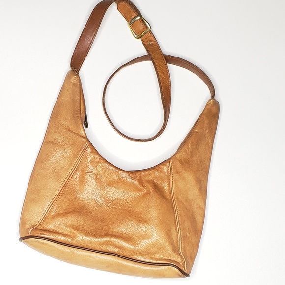 Borgo Giovanni hobo zipper purse vintage leather - Picture 2 of 7
